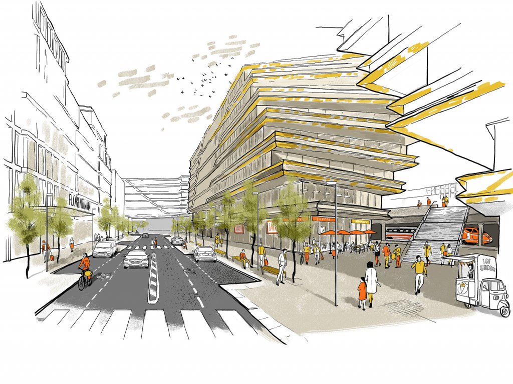 Revitalized Na Florenci Street