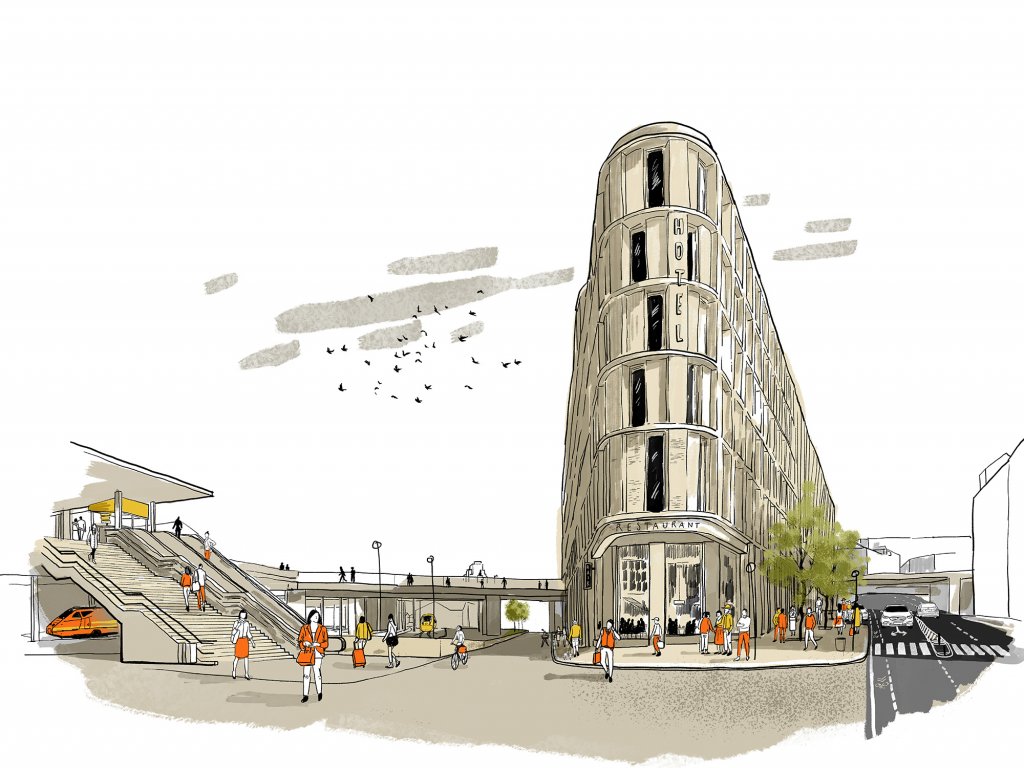 Revitalization of the eastern part of Hybernská Street